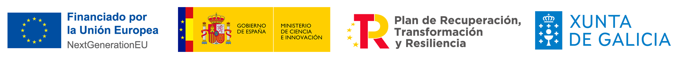 Patrocinadores: UE, Ministerio de Ciencia e Innovación, Plan de Recuperación, Transformación y Resiliencia, Xunta de Galicia